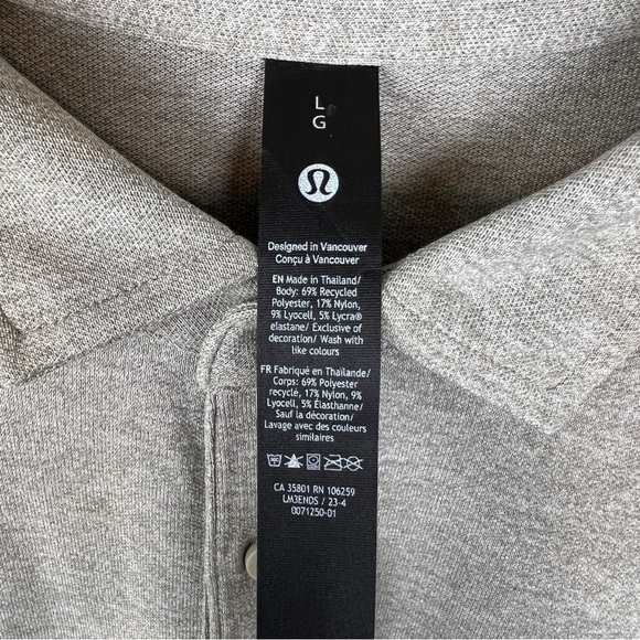 Lululemon Tech Pique Polo Short Sleeve Shirt - Picture 5 of 5